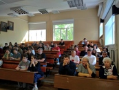 Собрание первокурсников на физико-техническом факультете